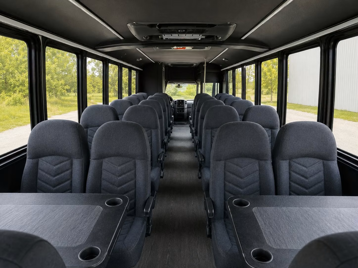 15 passenger minibus inside
