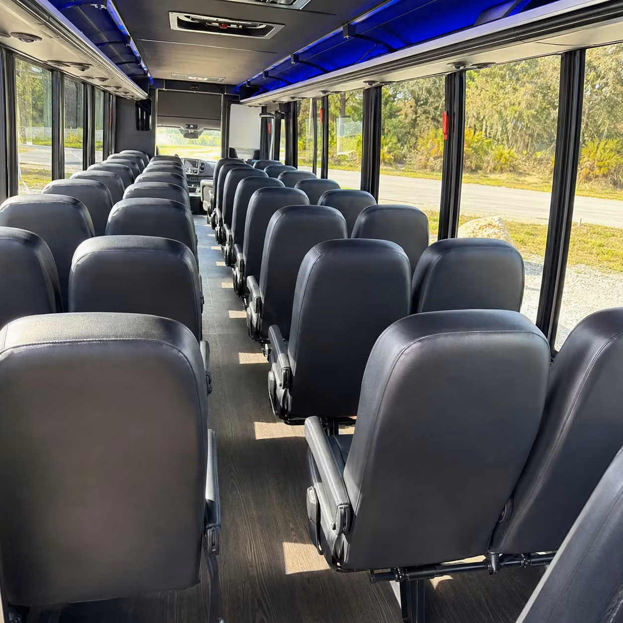 28 passenger minibus interior