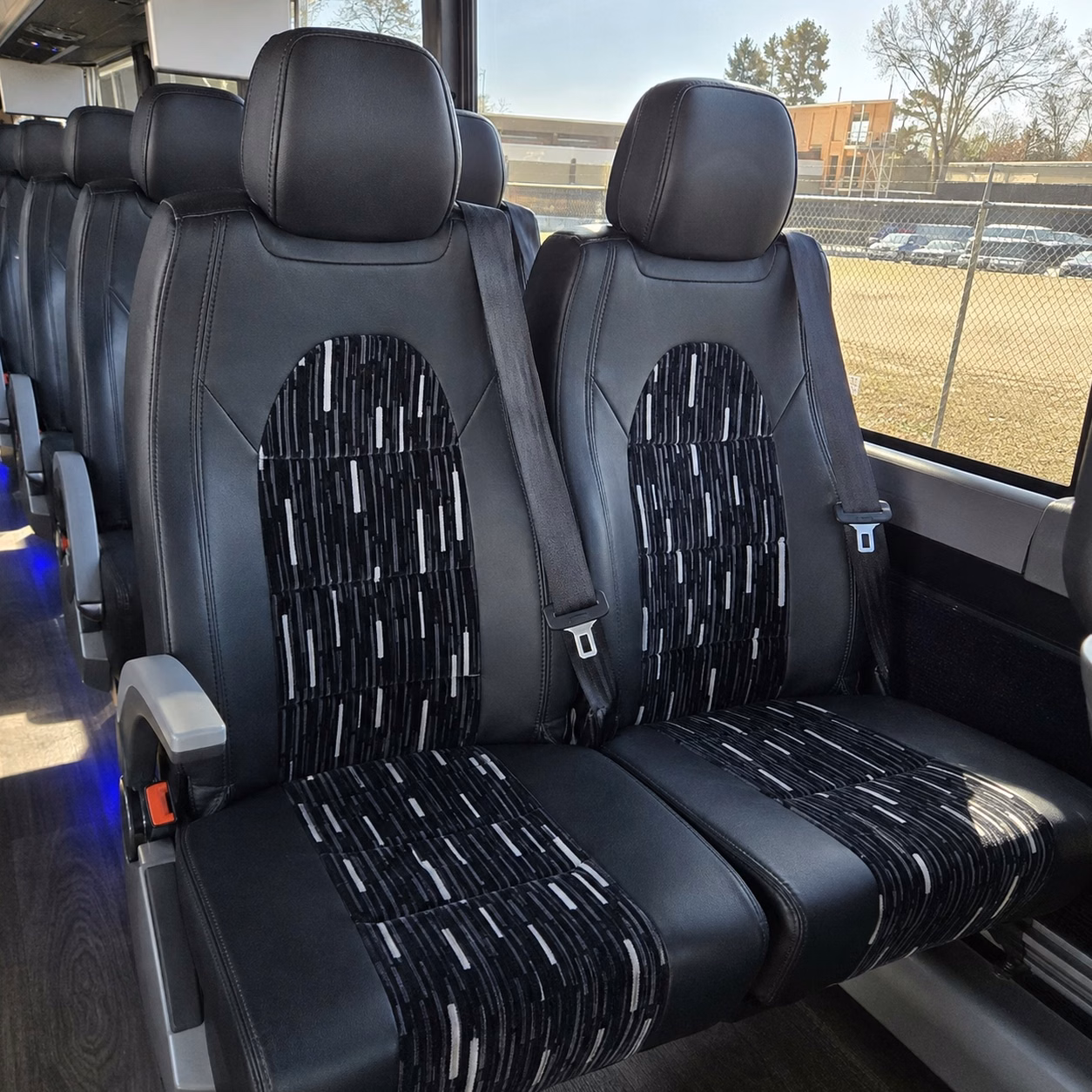 paterson charter bus rental interior